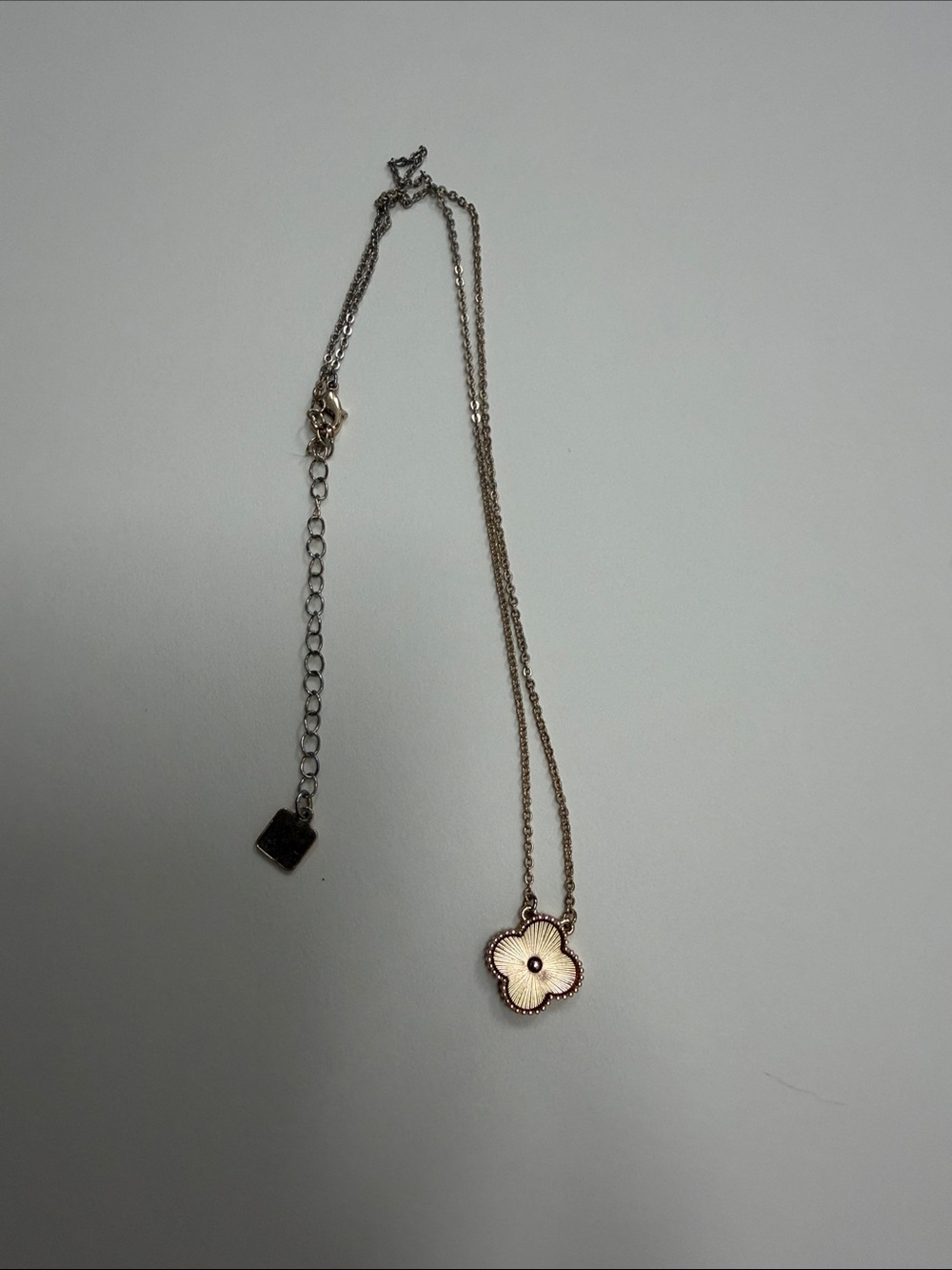 Park Lane Gold-Tone Pink Flower Necklace